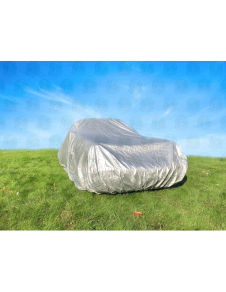 Deluxe Classic Porsche Cover In/Outdoor Waterproof Silver Cotton Lining