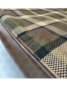Early Bay Front Seat Base Cover in Beige Plaid 2