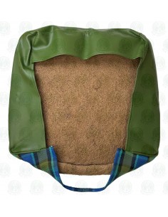 Early Bay Front Open Back Cover in Blue Plaid 2