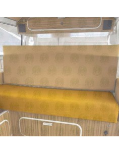 Westfalia Stockholm Mustard Yellow Fabric Rock and Roll Seat Bottom Cover for Early Bay 1967-1973 2