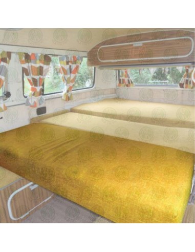 Westfalia Stockholm Mustard Yellow Fabric Rock and Roll Seat Bottom Cover for Early Bay 1967-1973