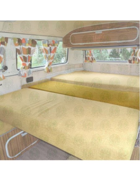 Westfalia Stockholm Mustard Yellow Fabric Rock and Roll Backrest Cover for Early Bay 1967-1973