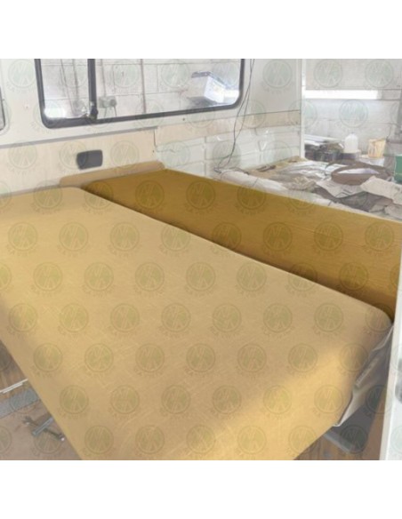 Westfalia Stockholm Mustard Yellow Fabric Rock and Roll Backrest Cover for Early Bay 1967-1973