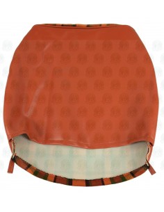 Westfalia Late Bay Full Back Seat Cover in Orange Plaid 1975 - 1979 2
