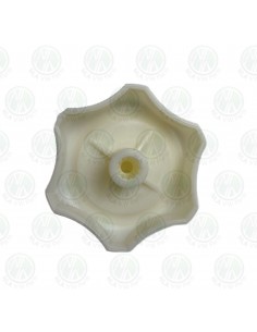 Westfalia Louvre Window knob in Clear White Finish and Fitting Bolt T2 Bay 2