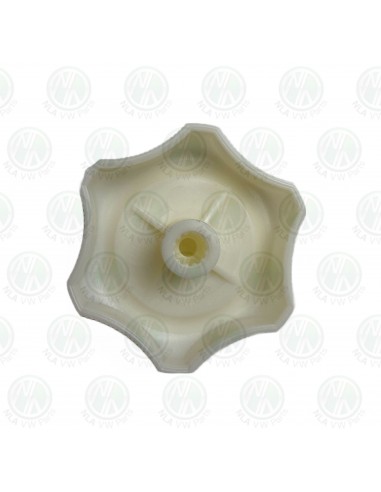 Westfalia Louvre Window knob in Clear White Finish and Fitting Bolt T2 Bay