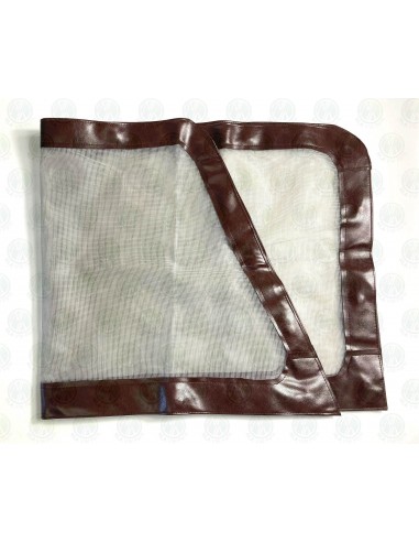Magnetic Mosquito Nets (Pair) for VW T2 Bay Cab Window in Brown
