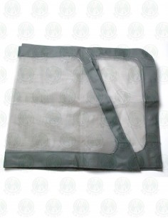 Magnetic Mosquito Nets (Pair) for VW T2 Bay Cab Window in Grey 2