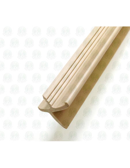 Rubber Cupboard Door Trim: K Profile in Westfalia Grey (per metre)