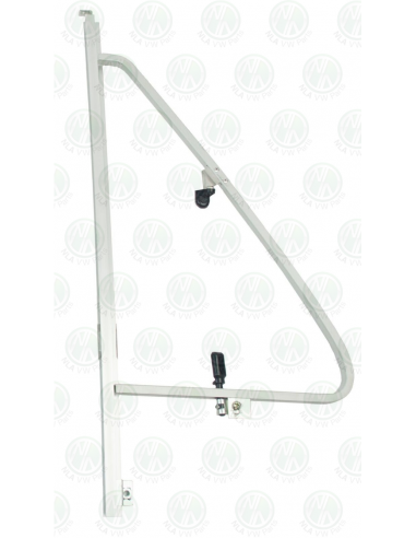 VW T25 Opening Quarter Light Frame RHS with S/S Glass Hinges