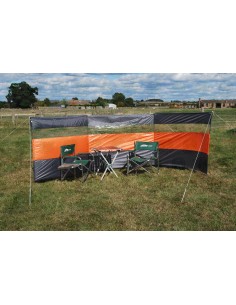Camping Windbreak Clear, Orange & Grey 5m L x 1.44m H