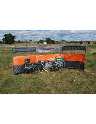 Camping Windbreak Clear, Orange & Grey 5m L x 1.44m H