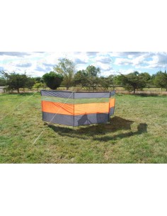 Camping Windbreak Clear, Orange & Grey 5m L x 1.44m H 2
