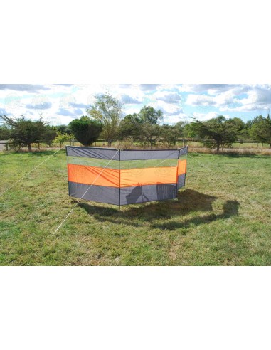 Camping Windbreak Clear, Orange & Grey 5m L x 1.44m H