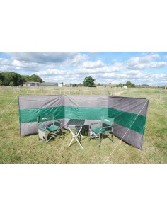 Camping Windbreak Grey & Green 5m L X 1.44m H