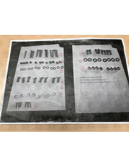 VW Pick Up Hoops Set Fitting Kit for 1953 - 1979 Single Cab & Dual Cab