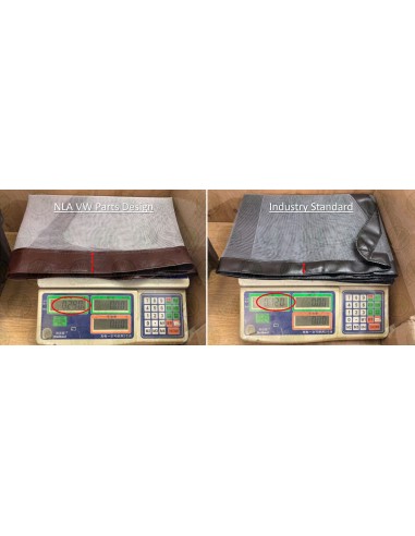 Magnetic Mosquito Nets (Pair) for VW T2 Bay Cab Window in Brown