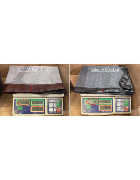 Magnetic Mosquito Nets (Pair) for VW T2 Bay Cab Window in Brown