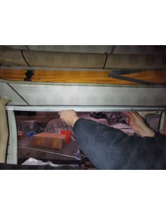 T2 Bay Sliding Door Westfalia Curtain Track with Fitting Holes For Rivets as Original