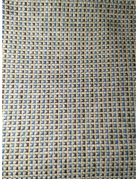 Westfalia Joker Curtain Brown with Blue Lines Cab Divider Curtains