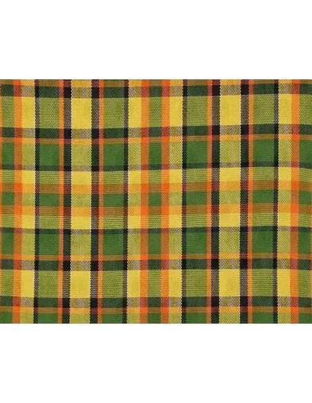 Westfalia Helsinki Full Width Rock and Roll Seat Bottom Cover Yellow Plaid
