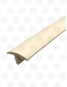 Rubber Edge Trim - Thin T Profile in Westfalia White (per metre)