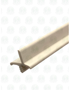 Rubber Cupboard Door Trim: K Profile in Westfalia White (per metre)
