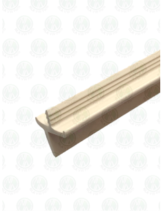 Rubber Cupboard Door Trim: K Profile in Westfalia White (per metre) 2