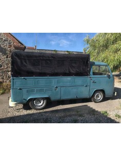 Heavy Duty Waterproof Black Cotton Pick Up Canvas Cover for VW T2 Bay Window Single Cab 2