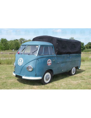 Heavy Duty Waterproof Black Cotton Pick Up Canvas Cover for VW T2 Split Single Cab