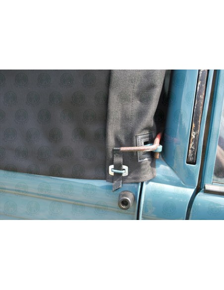 Heavy Duty Waterproof Black Cotton Pick Up Canvas Cover Flush to Cabin Height for Bay Window Single Cab