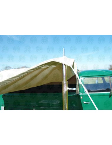 Heavy Duty Waterproof Black Cotton Side Sun Canopy fits Original Pick Up Canvas on VW T2 Splits Crew/Double Cab