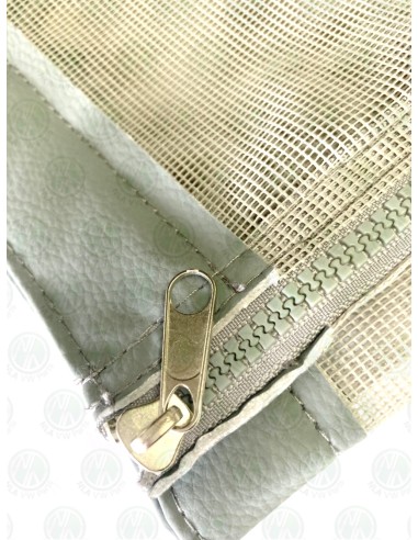 Tailgate Mosquito Net for VW T2 Bay with Middle Zip in Grey