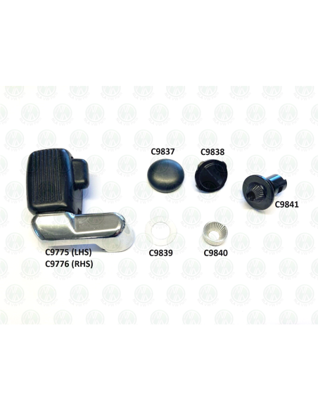 T25 Opening Quarterlight Frames Rubber, Glass, Spline Ring, Nylon Washer and Full Set of Catches
