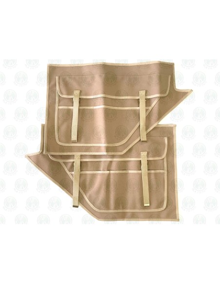 Land Rover Series 2, 2a & 3 Second Roll Cab Door Pockets Sand (Pair)