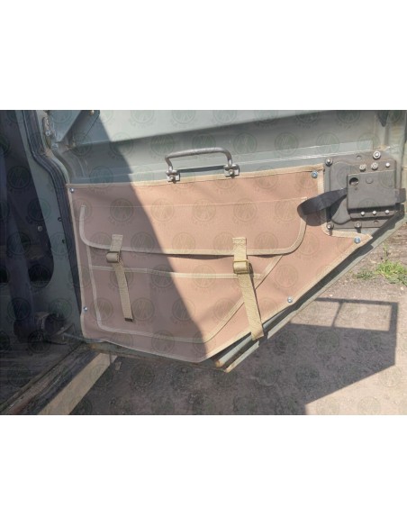 Land Rover Series 2, 2a & 3 Second Roll Cab Door Pockets Sand (Pair)