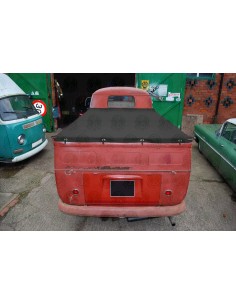 Black Canvas Tonneau Cover for Single Cab Split Pick Up