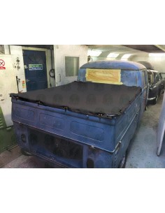 Black Canvas Tonneau Cover for Crew/Double Cab Split Pick Up