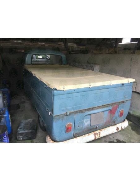 Black Canvas Tonneau Cover for Bay Window Single Cab Pick Up