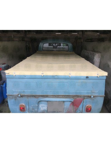 Black Canvas Tonneau Cover for Bay Window Single Cab Pick Up