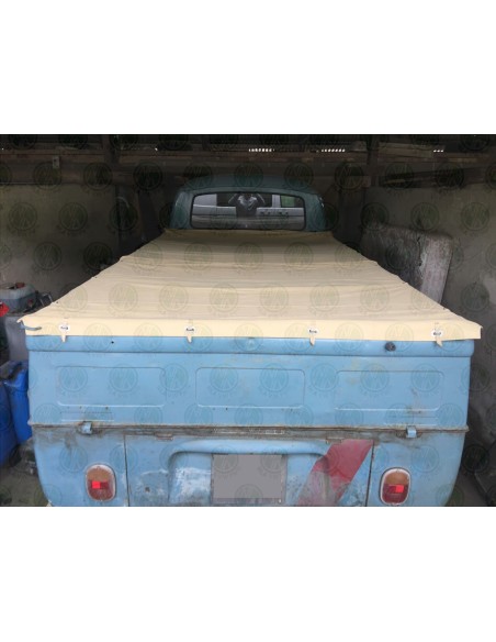 Black Canvas Tonneau Cover for Bay Window Single Cab Pick Up