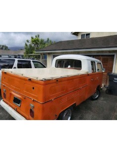 Tan Canvas Tonneau Cover for Bay Window Crew/double Cab Pick Up.