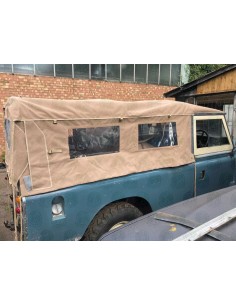 Land Rover Series 2, 2a & 3 LWB Canvas Cover (2 Side Windows)