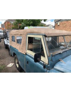 Land Rover Series 2, 2a & 3 LWB Canvas Cover (2 Side Windows) 2