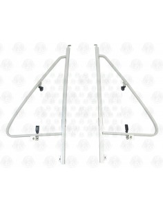 Opening Quarter Light Bar Frames with Rubber Seals & S/S Hinges for T25 (Pair) 2