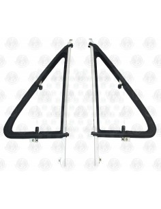 Opening Quarter Light Bar Frames with Rubber, Glass & S/S Hinges for T25 (Pair)