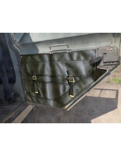 Land Rover Series 2, 2a & 3 Second Roll Cab Door Pockets Black (Pair)