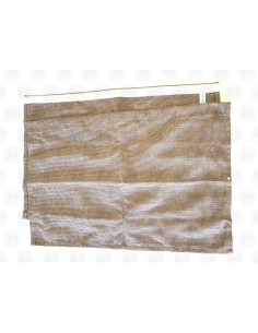 Westfalia Joker Curtains Brown with Blue Lines Left Side Rear Curtain Set with Long Strap