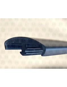 Rubber Edging Trim Black T-Profile with Shoulder (per metre) 2