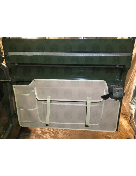 Land Rover Series 2, 2a and 3 Front Cab Door Pockets Sand (Pair)